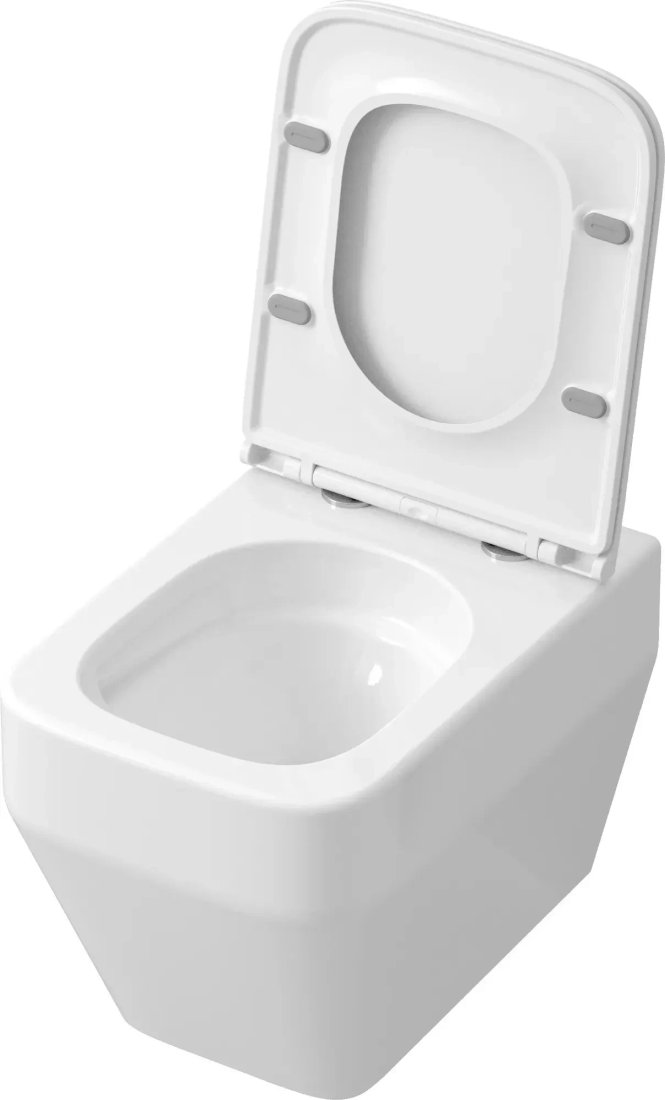 Унитаз подвесной Grossman GR-4410SQ + 900.K42.01.000 + Classic 700.K45.04.42M.42M (графит сатиновый)