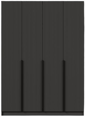 Шкаф распашной Black Red White SZF4D (графит/графит)