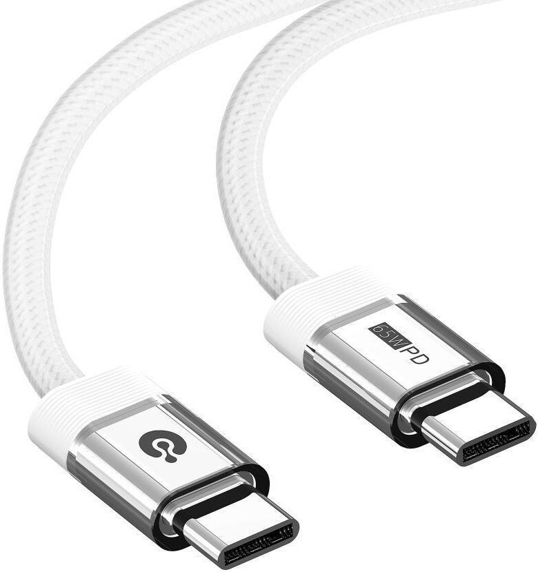 Кабель Atomic 30.399 USB Type-C - USB Type-C (1.2 м, белый)