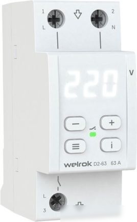 Реле напряжения Welrok D2-63