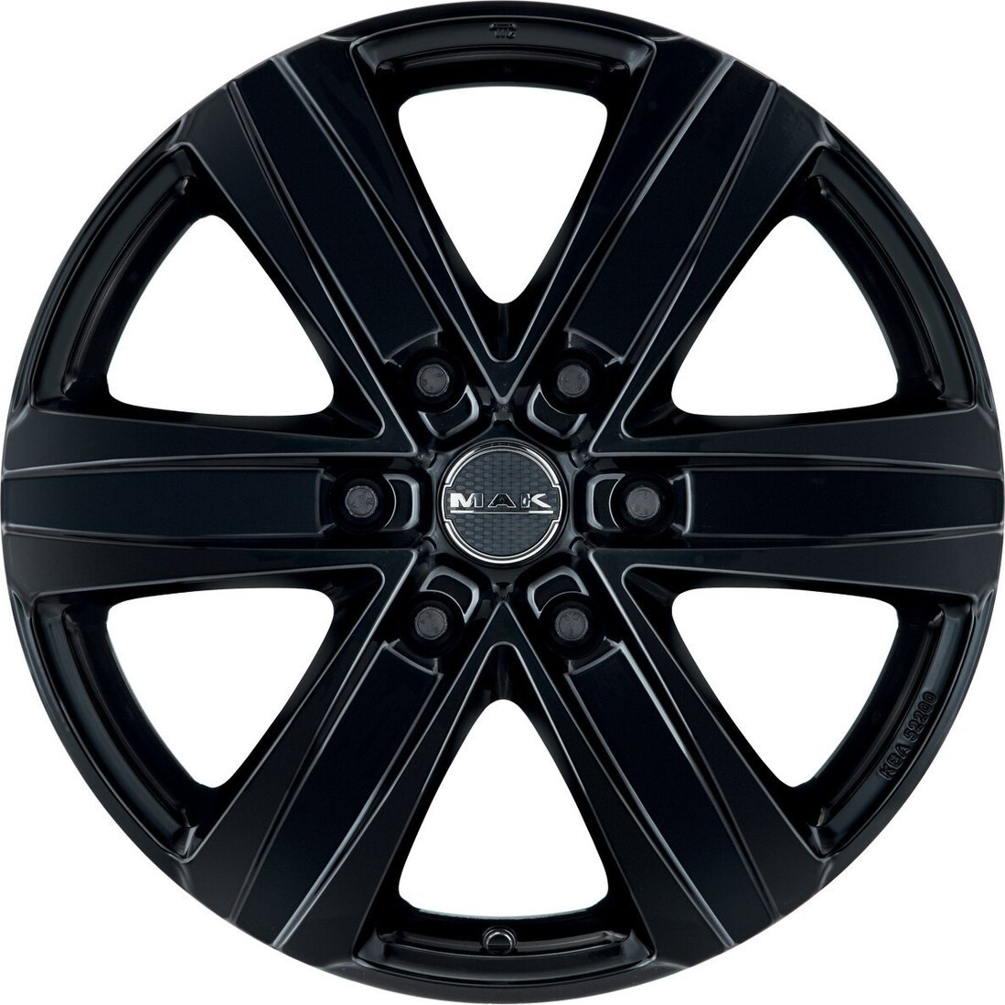 Литые диски MAK Stone 6 18x8" 6x130мм DIA 84.1мм ET 53мм Gloss Black