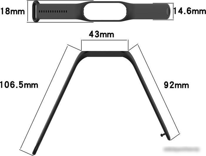 Ремешок Rumi силиконовый для Xiaomi Smart Band 7 (желтый)