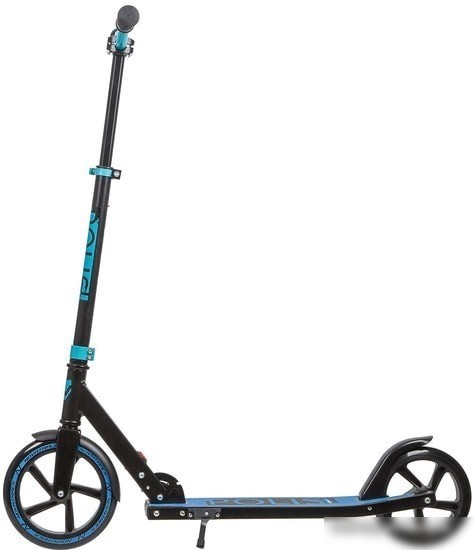 Самокат Novatrack Polis 230 Pro 230.POLIS.BL20 (черный/бирюзовый)
