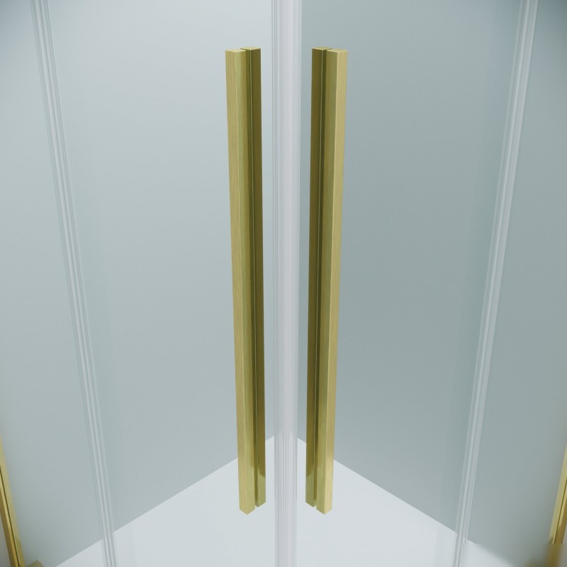 Душевой уголок Grossman Galaxy 120x70x195 300.K33.01.1270.32.00 (золото сатин/прозрачное стекло)