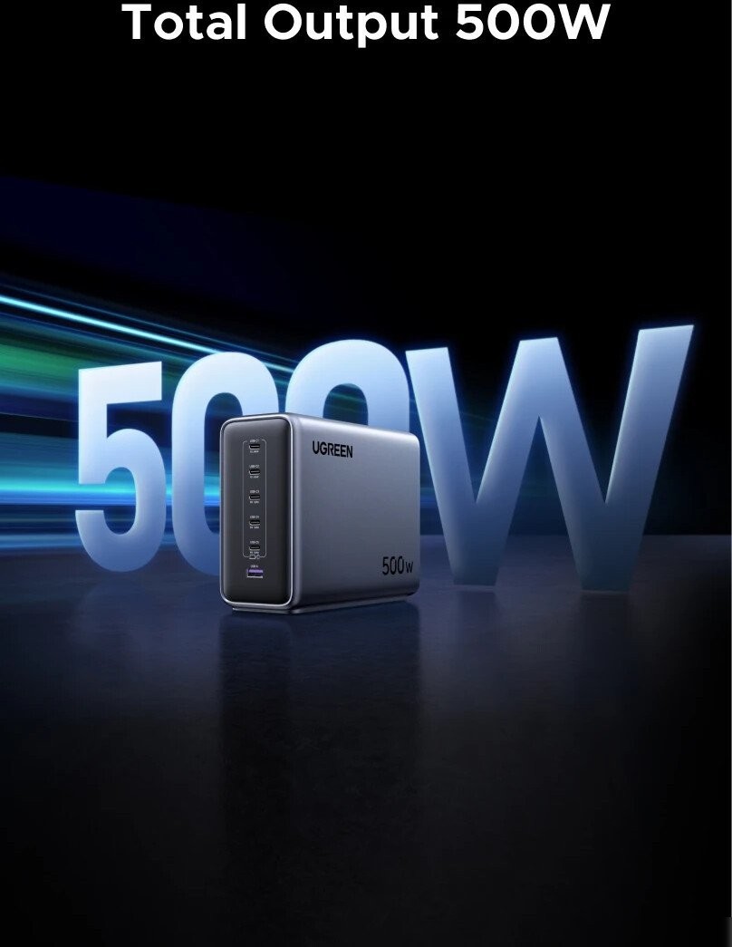 Док-станция Ugreen Nexode 500W X759 55550B