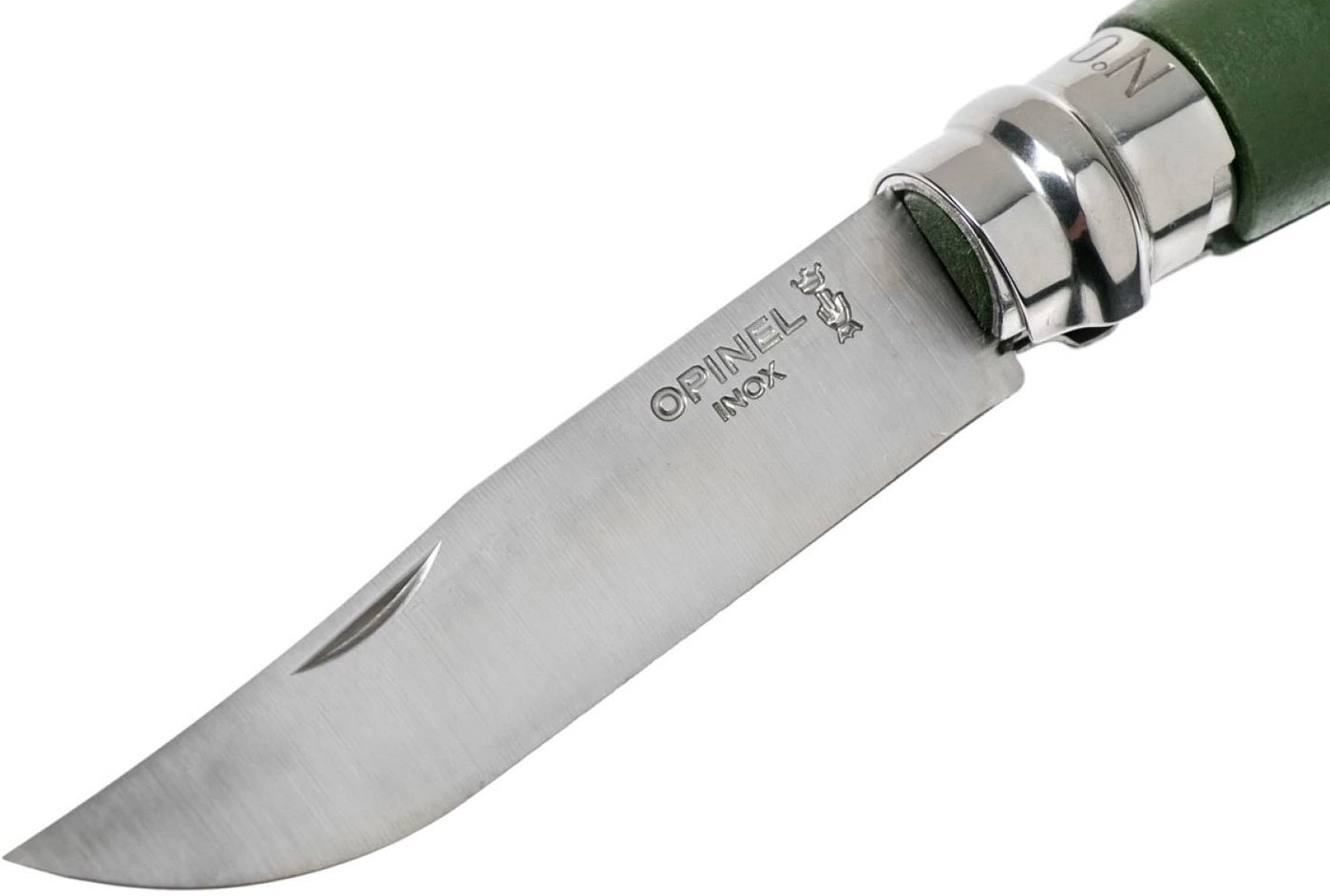 Складной нож Opinel N°8 нержавеющая сталь, блистер (хаки)