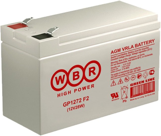 Аккумулятор для ИБП WBR GP1272 28W