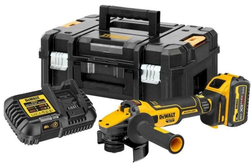 Угловая шлифмашина DeWalt DCG409VST1 (с 1-им АКБ, кейс)