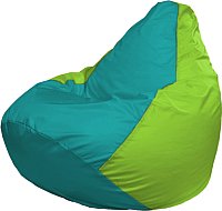 Кресло-мешок Flagman Груша Мега XXXL Г3.1-294 (бирюзовый/салатовый)
