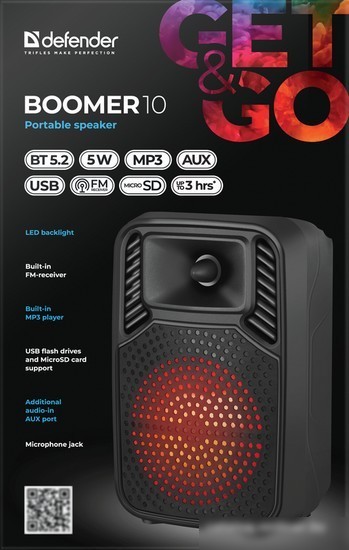Беспроводная колонка Defender Boomer 10