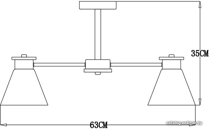Люстра средней высоты Arte Lamp Tyler A1031PL-5WH