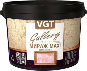 Декоративная штукатурка VGT Gallery Мираж Maxi (1 кг, серебристо-белый)