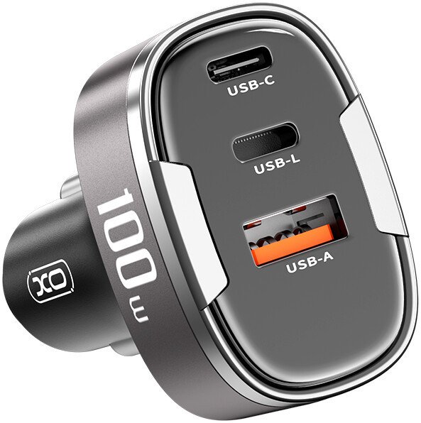 Автомобильное зарядное XO CC61 100W (черный)