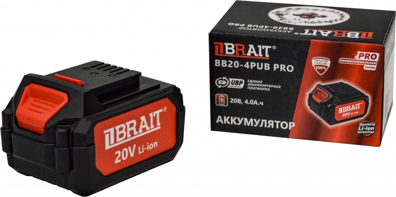 Аккумулятор Brait BB20-4PUB PRO (20В/4 Ач)
