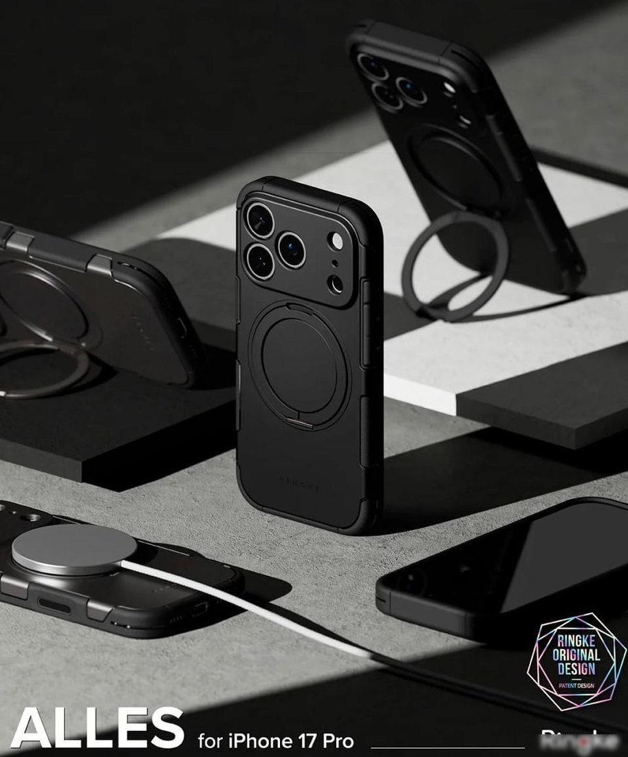 Чехол для телефона Ringke Alles для iPhone 17 Pro Gun Metal
