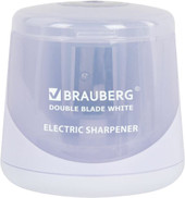 Точилка BRAUBERG Double Blade 271337 электрическая (белый)