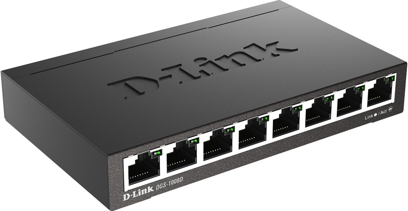 Неуправляемый коммутатор D-Link DGS-1008D/R1A