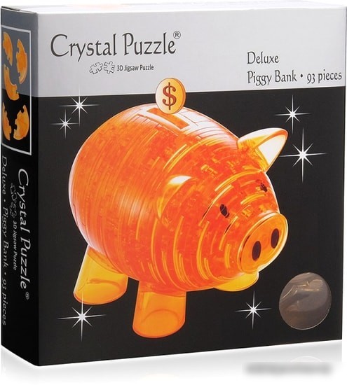 3Д-пазл Crystal Puzzle Копилка свинья 91003