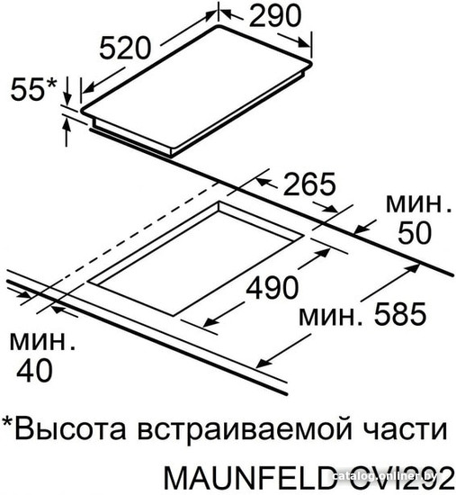 Варочная панель MAUNFELD CVI292STBK
