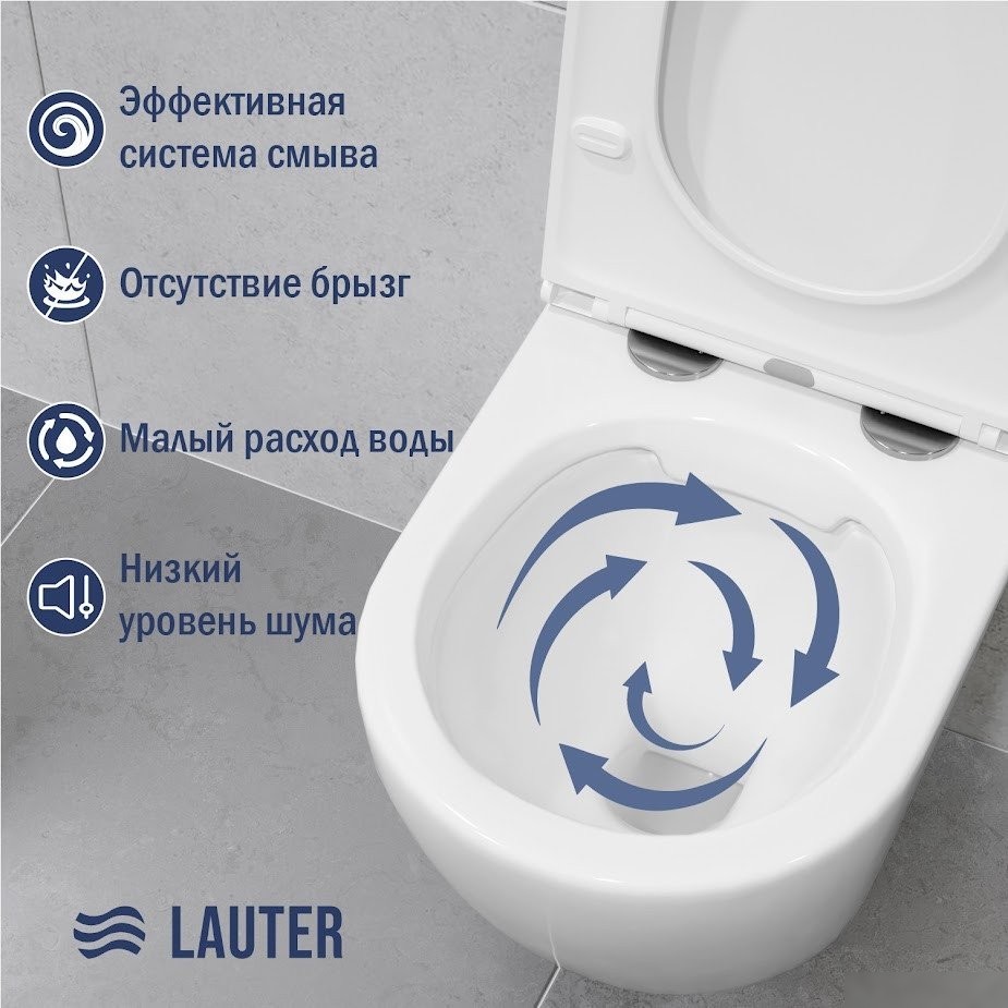Унитаз подвесной Lauter Vortex 2110830VP