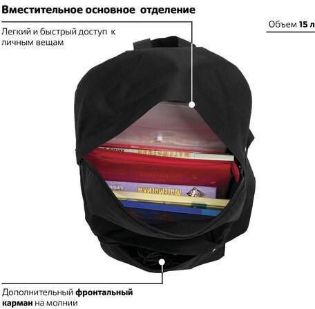 Городской рюкзак Staff Street Универсальный 226370 (черный)