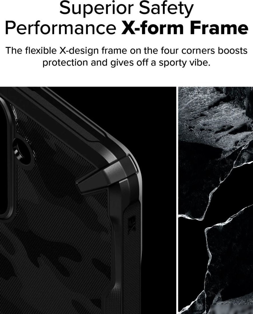 Чехол для телефона Ringke Fusion X для Galaxy S25 Plus Camo Black