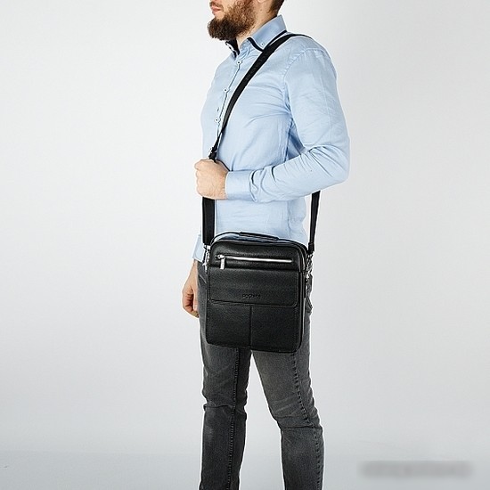Сумка через плечо Poshete 249-8136-3-BLK (черный)