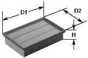 Воздушный фильтр Clean filters MA3122