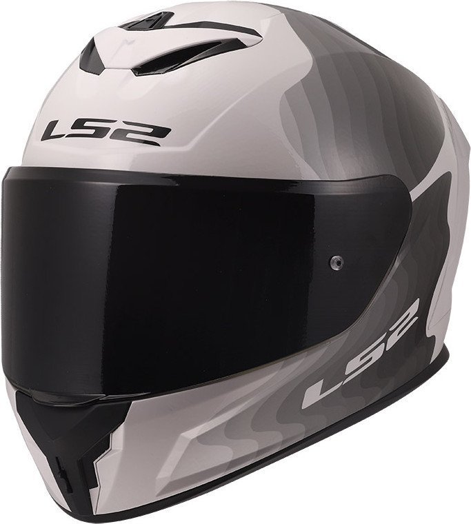 Мотошлем LS2 FF820 Rapid III Flow (S, белый/серый)