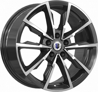 Литые диски K&K Меренге 17x7.5" 5x114.3мм DIA 66.1мм ET 45мм Алмаз черный