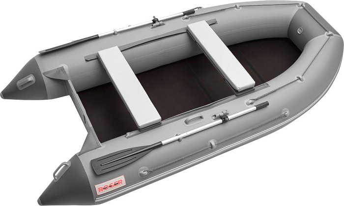 Моторно-гребная лодка Roger Boat Hunter 3200 (без киля, серый/графит)