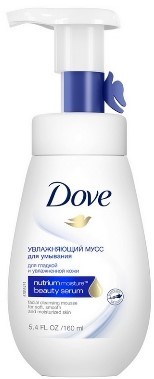Dove Пенка для умывания Увлажняющий мусс (160 мл)