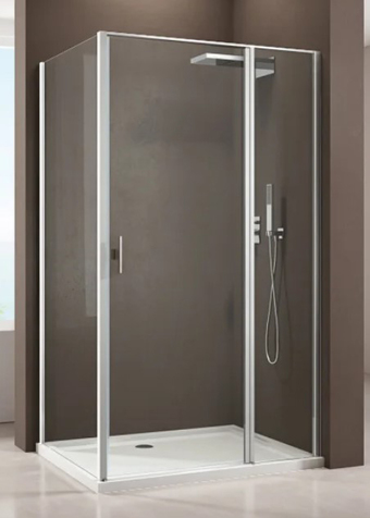 Душевой уголок Allen Brau Priority 100x80 269524 (серебро браш)