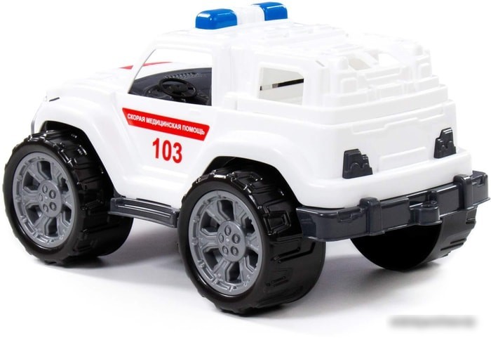 Игрушечный транспорт Полесье Легион скорая помощь в сеточке 83951