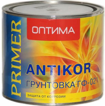Акриловая грунтовка Оптима ГФ-021 1 кг (универсальная, серый)