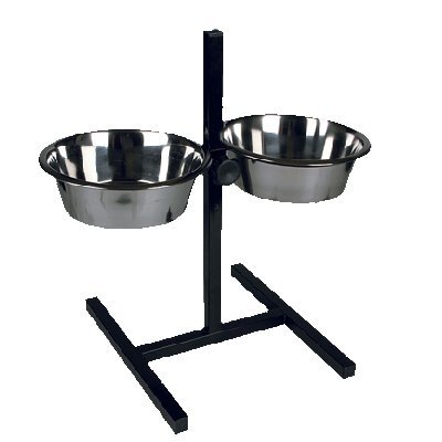 Подставка для мисок Zoonik 08868 (черный, с мисками)