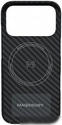Чехол для телефона Magssory Aramid Frame Case для iPhone 17 Pro Black CFB044