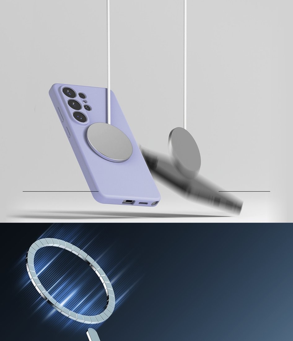 Чехол для телефона Ringke Silicone Magnetic для Galaxy S26 Ultra (Lavender)