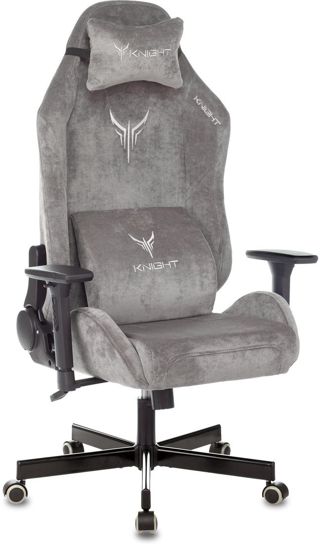 Игровое (геймерское) кресло Бюрократ Knight N1 Fabric (серый Light-19)