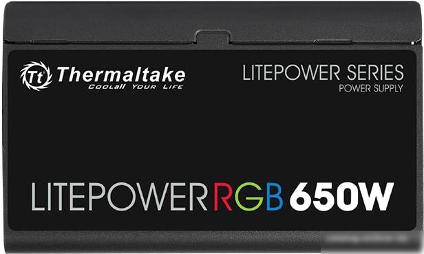 Блок питания Thermaltake Litepower RGB 650W LTP-650AL2NK