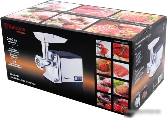 Мясорубка Sakura SA-6419BK Premium