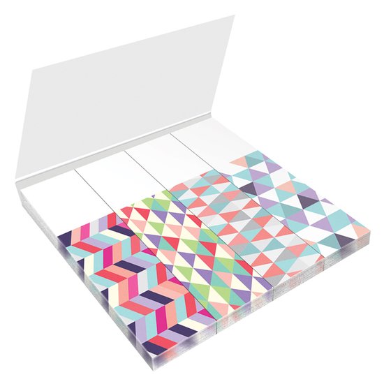 Закладки с клеевым краем Berlingo Ultra Sticky. Geometry LSz_41131 (4 цвета, 25 шт)