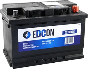 Автомобильный аккумулятор EDCON DC70640R (70 А·ч)