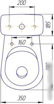Унитаз Rosa Лира черный