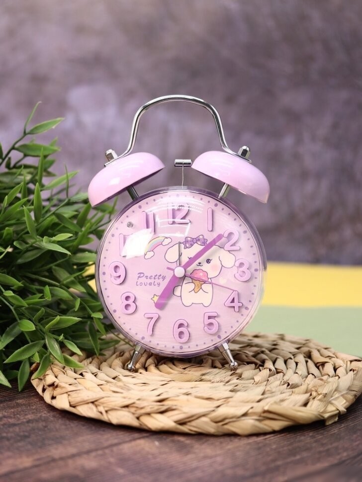 Настольные часы ILikeGift Clear wake-up with animals HL-5140-03 (фиолетовый)