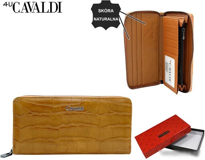 Портмоне Cedar 4U Cavaldi PX25-CR (карамель)