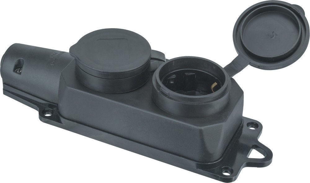 Розетка промышленная Navigator 2м 2P+PE 16А 220В 61371 (черный)