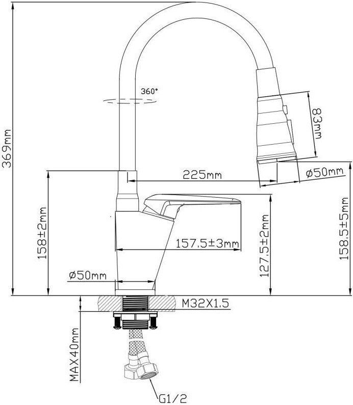 Смеситель AV Engineering AVPOS4-A172-141