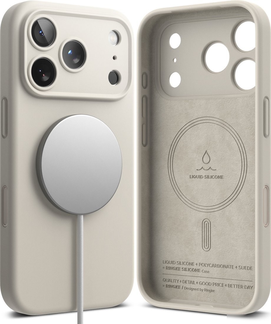 Чехол для телефона Ringke Silicone Magnetic для iPhone 17 Pro Max (Stone)