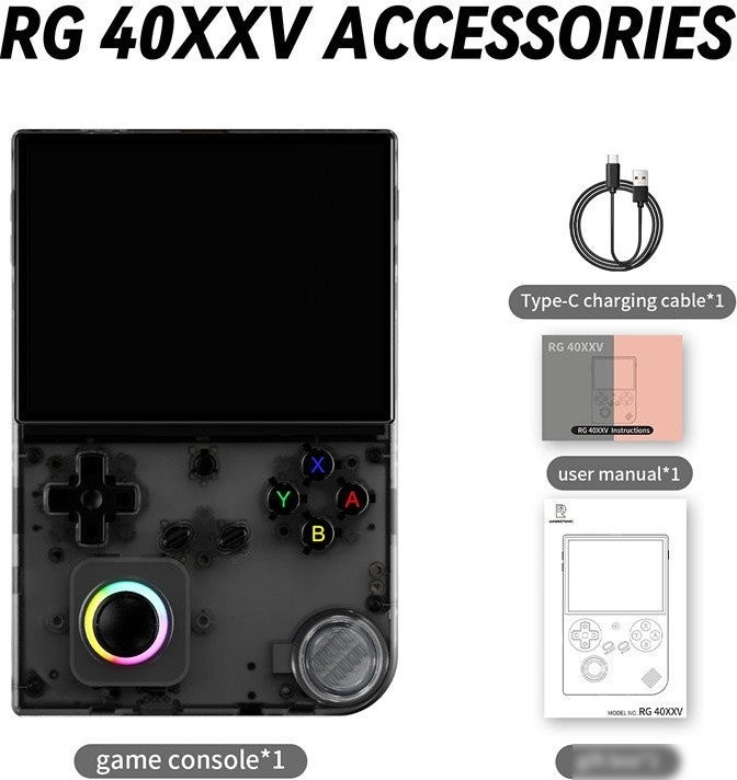 Игровая приставка Anbernic RG40XXV 32GB/128GB (черный)